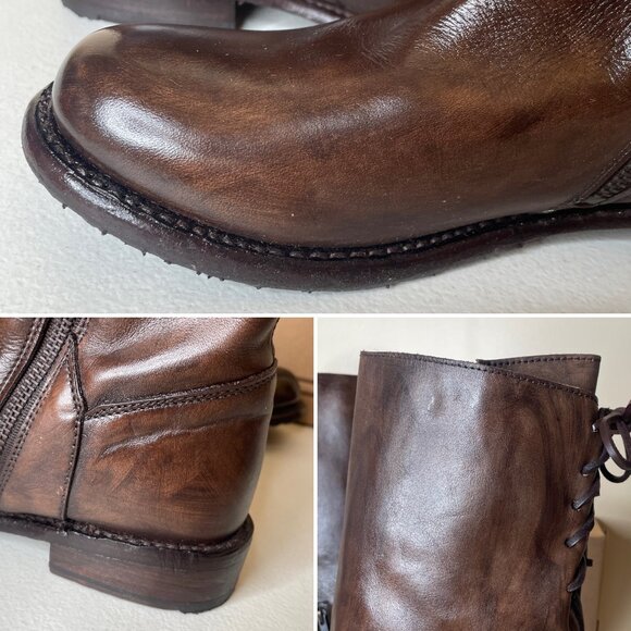 BED STU Manchester Distressed Leather Riding Boots BEDSTU Size 8 - Picture 12 of 16